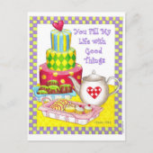 Sie füllen meine inspirierende Postkarte aus (Vorderseite)