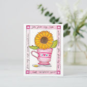 Sie füllen meine Postkarte mit Inspiration (Stehend Vorderseite)