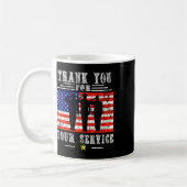 Sie für Ihre Dienste Patriotic - Veterans Day for Kaffeetasse (Links)