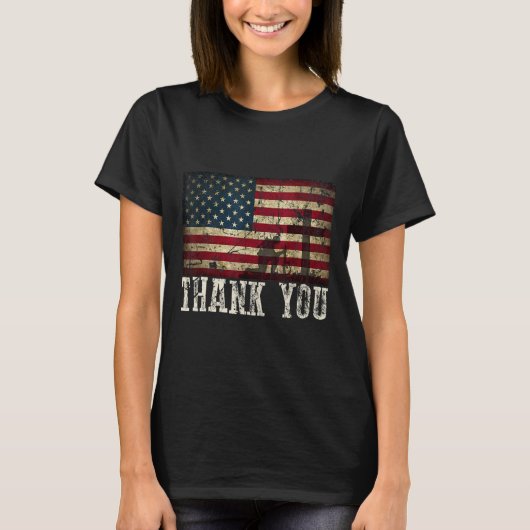 Sie für Ihre Dienste Patriotic - Veterans Day for T-Shirt (Vorderseite)