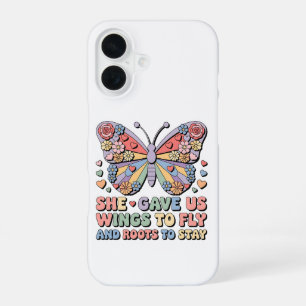 Sie gab uns Flügel zum Fliegen und Wurzeln zum Ble iPhone 16 Hülle