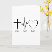 SIE GEBEN MIR HOFFNUNG, LIEBE UND HABEN GLAUBEN IN KARTE (Gelbe Blume)