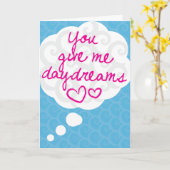 Sie geben mir Tagträume Karte (Gelbe Blume)