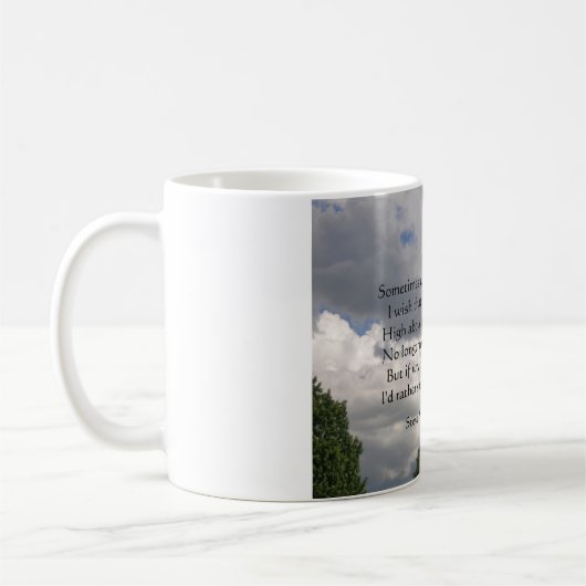 Sie Gedicht, Wecker-Tasse Tasse (Links)
