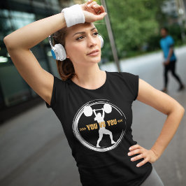 Sie gegen Sie Fitness Motivation T-Shirt