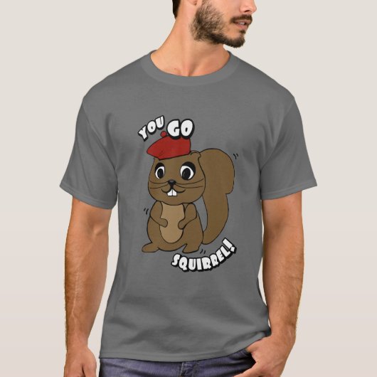 Sie gehen das T-Shirt der Eichhörnchen-Männer (Vorderseite)