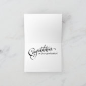 Sie gehen Mädchen-Abschluss-Karte Karte (Innenseite)