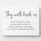 Sie gehen neben der Gedenkhochzeit von uns spazier Fotoplatte (Vorderseite)