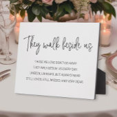 Sie gehen neben der Gedenkhochzeit von uns spazier Fotoplatte