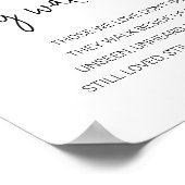 Sie gehen neben uns ein Gedenkgedicht Poster (Ecke)