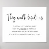 Sie gehen neben uns ein Gedenkgedicht Poster (Vorne)