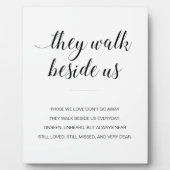 Sie gehen neben unserer Gedenkstätte Hochzeit Fotoplatte (Vorderseite)