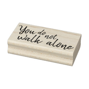 Sie gehen nicht allein gummistempel