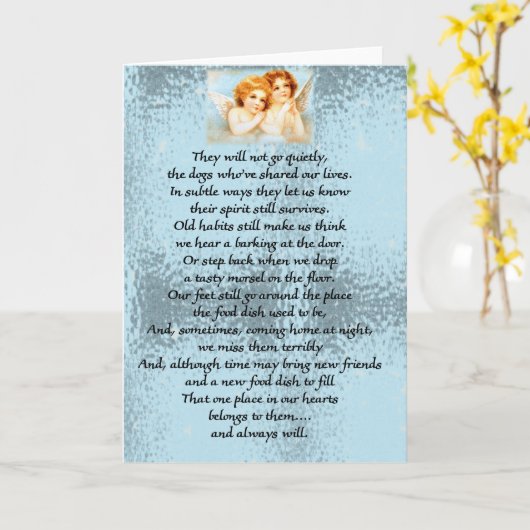 Sie gehen nicht ruhig karte (Gelbe Blume)