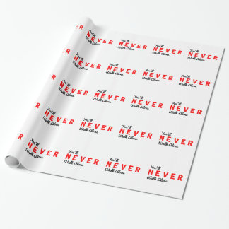 Sie gehen nie allein geschenkpapier