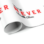 Sie gehen nie allein geschenkpapier (Rolleneckpunkt)