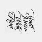 Sie gehen nie alleinFleece-Decke Fleecedecke (Vorderseite (Horizontal))