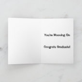 Sie gehen weiter - Glückwünsche absolvieren! Karte (Innenseite)