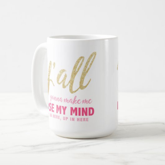 Sie gehend, mich meine SinnesTasse verlieren zu Kaffeetasse (Vorderseite Links)