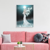 Sie geht auf gepanzerten Leinwand (Insitu (Wohnzimmer))