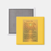 Sie geht in Beauty/Cape May Sunset Square Magnet (Vorderseite/Rückseite)