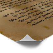 Sie geht in Beauty, Lord Byron Poster (Ecke)