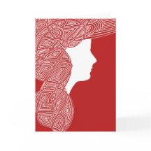 Sie geht in der Schönheitskarte spazieren