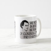 Sie geht in Schönheit Kaffeetasse (VorderseiteRechts)