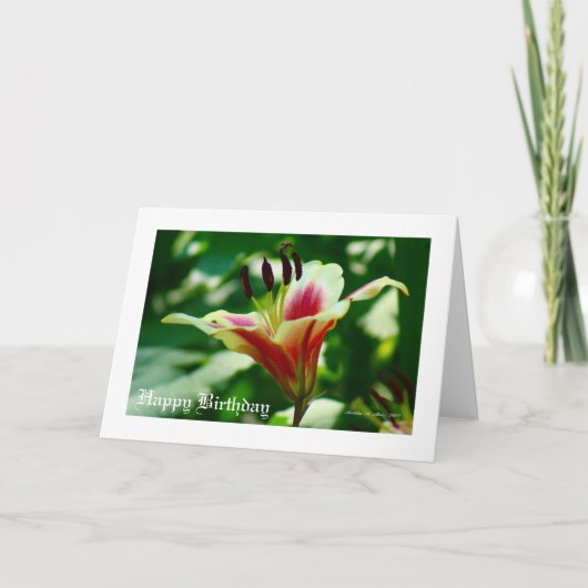 Sie geht in Schönheit... Karte (Vorderseite)