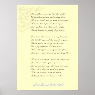 Sie geht in Schönheitspopster Poster