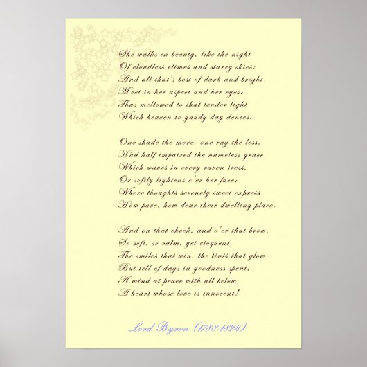 Sie geht in Schönheitspopster Poster (Vorne)