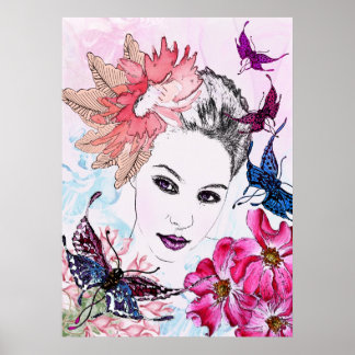 Sie geht mit der Sonne auf Poster