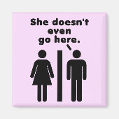 Sie geht nicht einmal hierhin magnet (Vorne)