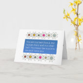 **SIE GEMEIN DIE WELT ZU MIR** GLÜCKLICH GEBURTSTA KARTE (Gelbe Blume)