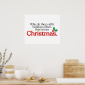 Sie gemein Weihnachten Poster (Küche)