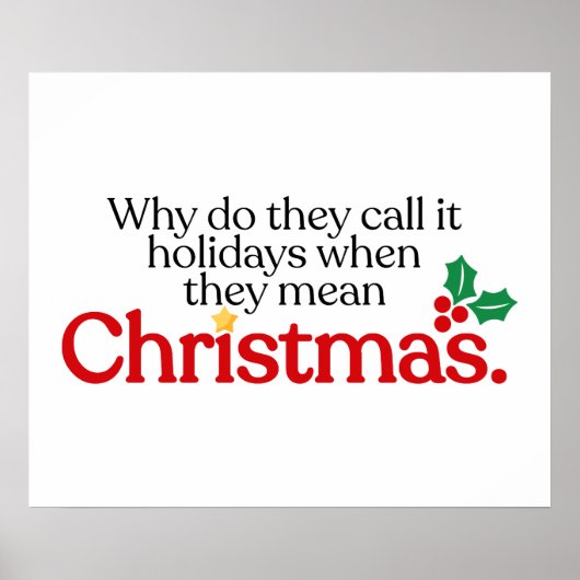 Sie gemein Weihnachten Poster (Vorne)