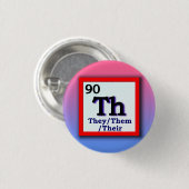 Sie - Geschlechtspronomen-Button der periodischen Button (Vorne & Hinten)