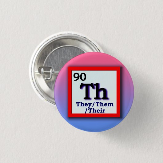 Sie - Geschlechtspronomen-Button der periodischen Button (Vorne & Hinten)