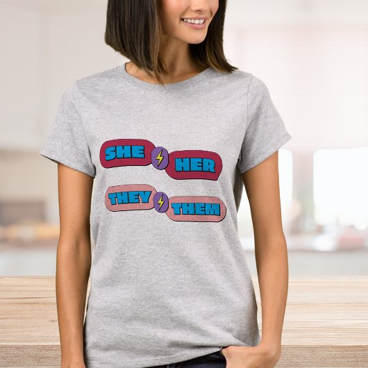 Sie geschlechtt Pronouns T-Shirt
