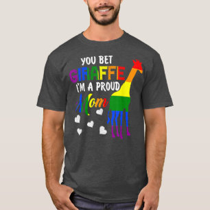 Sie gewettet Giraffe Ich bin ein stolzer Mama, Glü T-Shirt