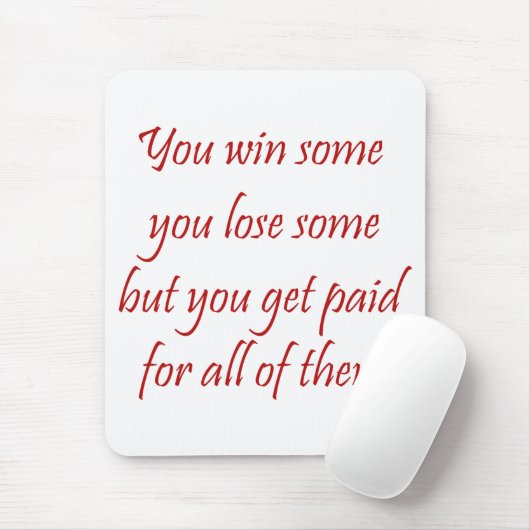 Sie gewinnen einiges, das Sie irgendeinen Mousepad (Mit Mouse)