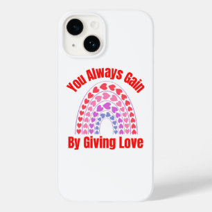 Sie gewinnen immer, indem Sie Liebe geben Case-Mate iPhone 14 Hülle