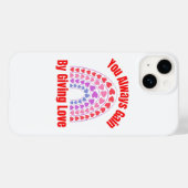 Sie gewinnen immer, indem Sie Liebe geben Case-Mate iPhone Hülle (Rückseite (Horizontal))