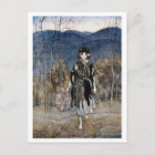 Sie ging weiter und ging weiter und ging weiter postkarte (Vorderseite)