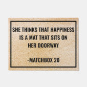 Sie glaubt, dass Glück für die 90er Jahre ein Kind Fußmatte (Vorderseite)