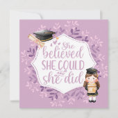 Sie glaubt, dass sie Lila eine Flachkarte Abschlus (Vorderseite)