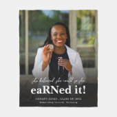 Sie glaubte an den Abschluss des Nurse-Fotos Fleecedecke (Vorderseite)