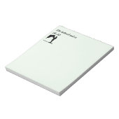 "Sie glaubte an Inspiration Zitat Pferd Notizblock (Rotiert)