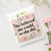 Sie glaubte, dass minimalistische Poster-Wildblume Geschenktütchen (Versiegelt)