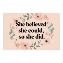 Sie glaubte, dass minimalistische Poster-Wildblume